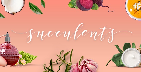 Succulents (v1.5) Healthy Lifestyle and Wellness Theme