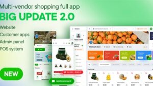 Sundaymart (v24.0) Multi Vendor Flutter + PHP Laravel Admin Panel