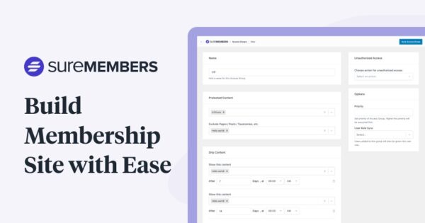 SureMembers (v1.10.9) Sell and Grow your Membership Site with Ease (Activated)