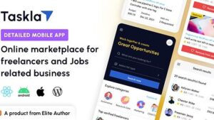 Tasklay (v1.3) Freelancer Marketplace React Native APP