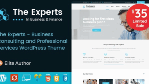 The Experts (v3.2) Business Consulting and Professional Services WordPress Theme