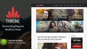 Throne (v2.1) Personal Blog WordPress Theme