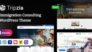 Tripzia (v.4.1) Immigration Consulting WordPress Theme + RTL
