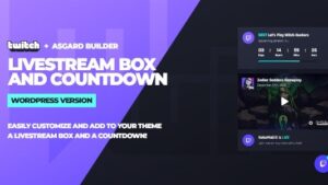 Twitch LiveStream Box and Countdown (v1.1.1) WordPress Plugin