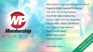 WP Membership (v1.6.2) WordPress Plugin