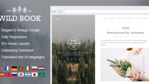 Wild Book (v1.9.8) Vintage, Elegant & Summer WordPress Personal Blog Theme