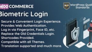 Fixed* WooCommerce Biometric Login (v1.0.3) Fingerprint | Web Authentication (WebAuthn)