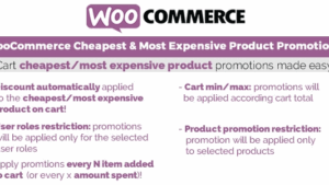 WooCommerce Cheapest & Most Expensive Product Promotions! (v3.7)