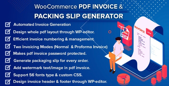 WooCommerce PDF Invoice & Packing Slip with Credit Note (v2.5.0)