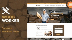 WoodWorker (v3.9.1) Carpenter Handy Service WordPress Theme