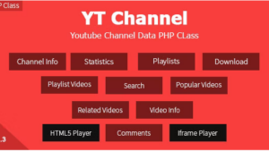 YT Channel (v1.3.5) YouTube Channel And Video Details API V3 PHP Class [Tatwerat-Team] 