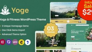 Yoge (v1.7) Fitness and Yoga WordPress Theme