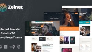 Zeinet (v1.0.0) Internet Provider & Satellite TV WordPress Theme