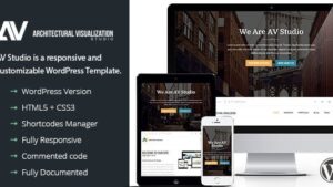 AV Studio v1.3 One Page WordPress Theme