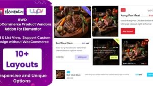 BWD WooCommerce Product Vendors Addon For Elementor v1.7