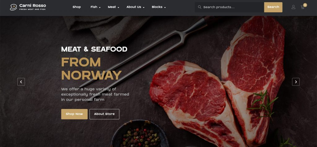 MotoPress Carni Rosso (v1.0.3) Meat Shop WordPress Theme for Online Business