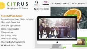 Citrus (v3.9) One Page WordPress Theme