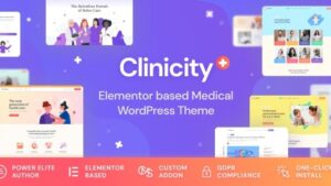 Clinicity (v1.2.1) Health & Medical Elementor Theme