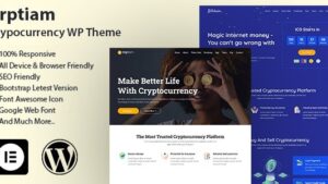 Crptiam v1.0 Cryptocurrency WordPress Theme