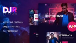 DJ Rainflow v1.3.13 A Music Band & Musician WordPress Theme