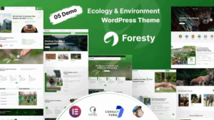 Foresty (v1.0.2) Charity and Ecology WordPress Theme