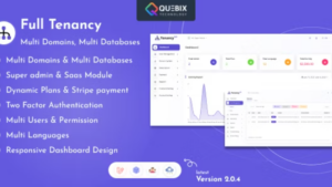 Full Tenancy v2.0.5 - Domains, Database, Users, Role, Permissions & Settings