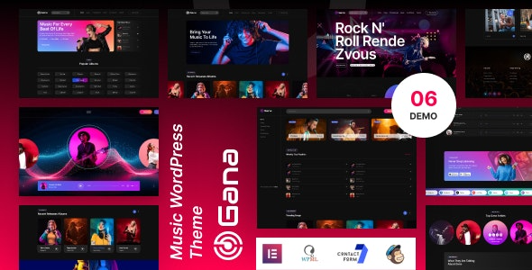 Gana (v1.0.3) Music and Event WordPress Theme