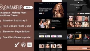 Gmaakeup v1.0 Makeup Artist WordPress Theme