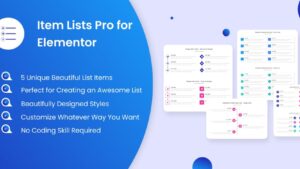 Item Lists Pro for Elementor v1.4