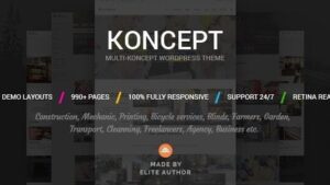 Koncept (v1.1) Responsive Multi-Concept Wordpress Theme