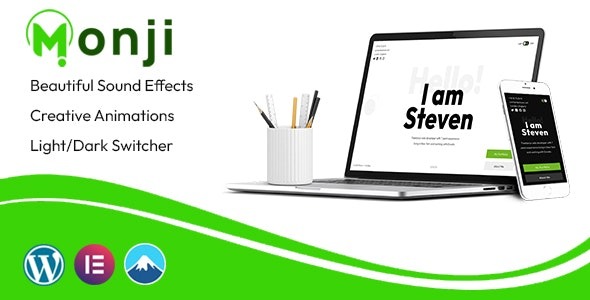 Monji v1.0 Personal Portfolio WordPress Theme