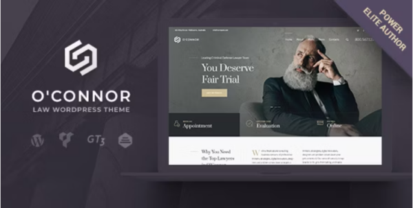 Oconnor (v1.7.7) Law, Lawyer & Attorney WordPress Theme