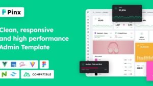 Pinx v1.19 Vuejs / Nuxt Tailwind + Naive Admin Dashboard Template