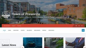 Pressville (v2.6.14) Unique WordPress Theme for Municipalities