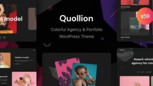 Quollion (v1.0.2) Colorful Agency & Portfolio WordPress Theme