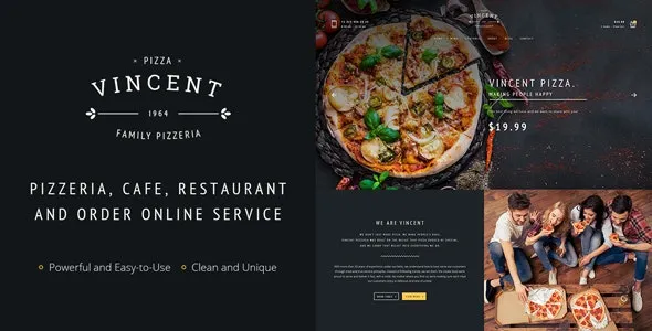 Vincent (v43.1) Restaurant WordPress Theme