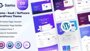 Samu (v1.0) SaaS / Software WordPress Theme