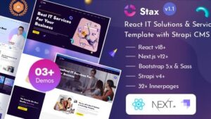 Stax (v1.5) React Nextjs IT Services & Startup Template