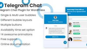 (v1.1.0) Telegram Chat Support Pro WordPress Plugin