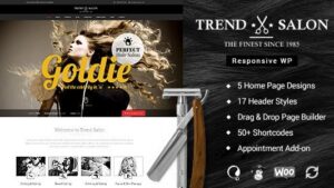 Trend Salon WordPress Theme v2.8