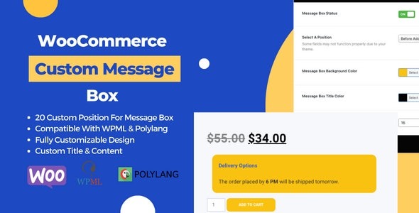 v1.0.0 WooCommerce Product Page Custom Message Box