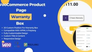 WooCommerce Product Page Warranty Box (v1.0.0)