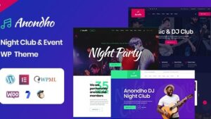 Anondho v1.0 Night Club & Event WordPress Theme