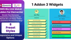 BWD Bio Link Maker Addon For Elementor v1.0