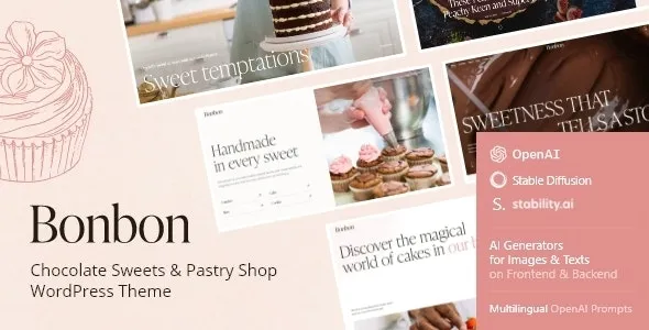 Bonbon v1.6.0 Chocolate Sweets & Pastry Theme