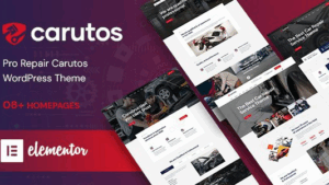 Carutos (v1.0.8) Car Repair Services & Auto Parts WooCommerce WordPress Theme