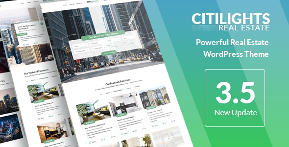 CitiLights (v3.5.8) Real Estate WordPress Theme