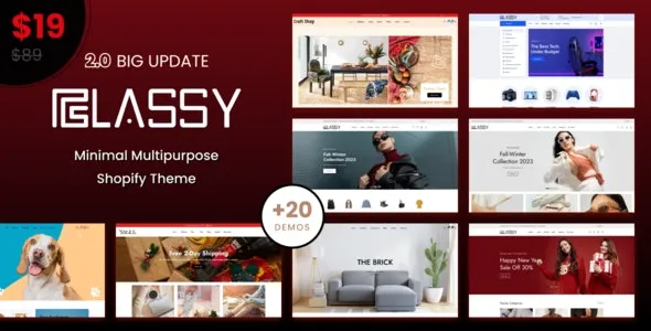 Classy (v2.1.6) Minimal Multipurpose Shopify Theme OS 2.0