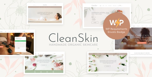 CleanSkin (v1.4.2) Handmade Organic Soap & Natural Cosmetics Shop WordPress Theme