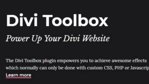 Divi Toolbox (v1.7.4) Powerful Tools to Customize the Divi Theme